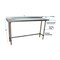 Bk Resources Stainless Steel Work Table With Open Base, 1.5" Rear Riser 72"Wx18"D VTTROB-1872 - alternate 5